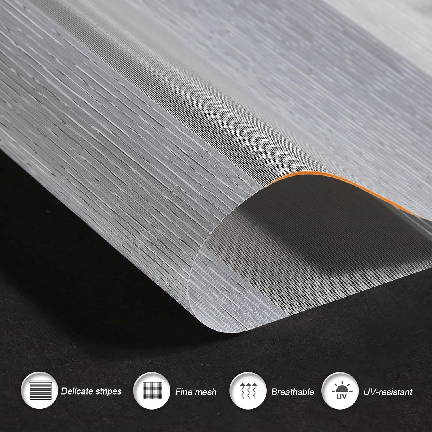 Tonature Persianas de cebra de tamaño personalizado para ventanas, persianas enrollables inalámbricas, filtrado de luz privadas para el hogar,