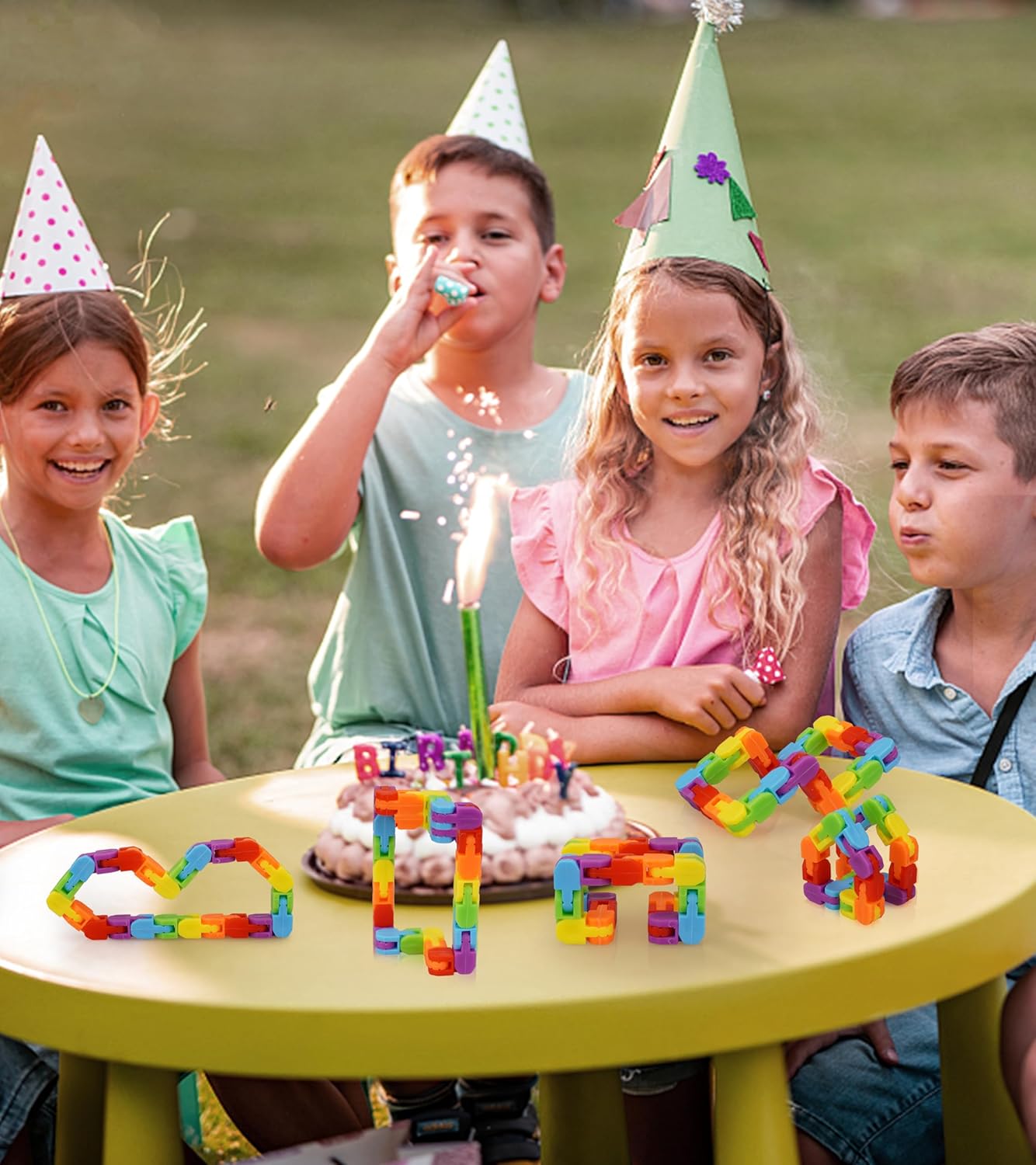 Ganowo Paquete de 24 juguetes para ansiedad, pistas locas a presión y clic, juguetes sensoriales para fiestas, recompensas de aula, escuela, regalos