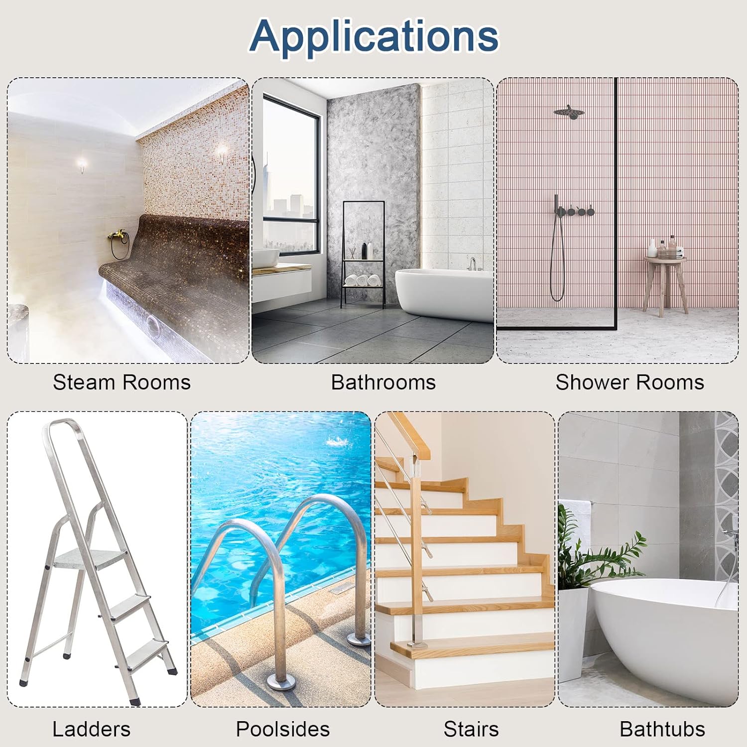 12 calcomanías antideslizantes para bañera, ducha, suelo, 3.94 pulgadas, cinta adhesiva antideslizante, estilo redondo, para baño, cocina, bañera,
