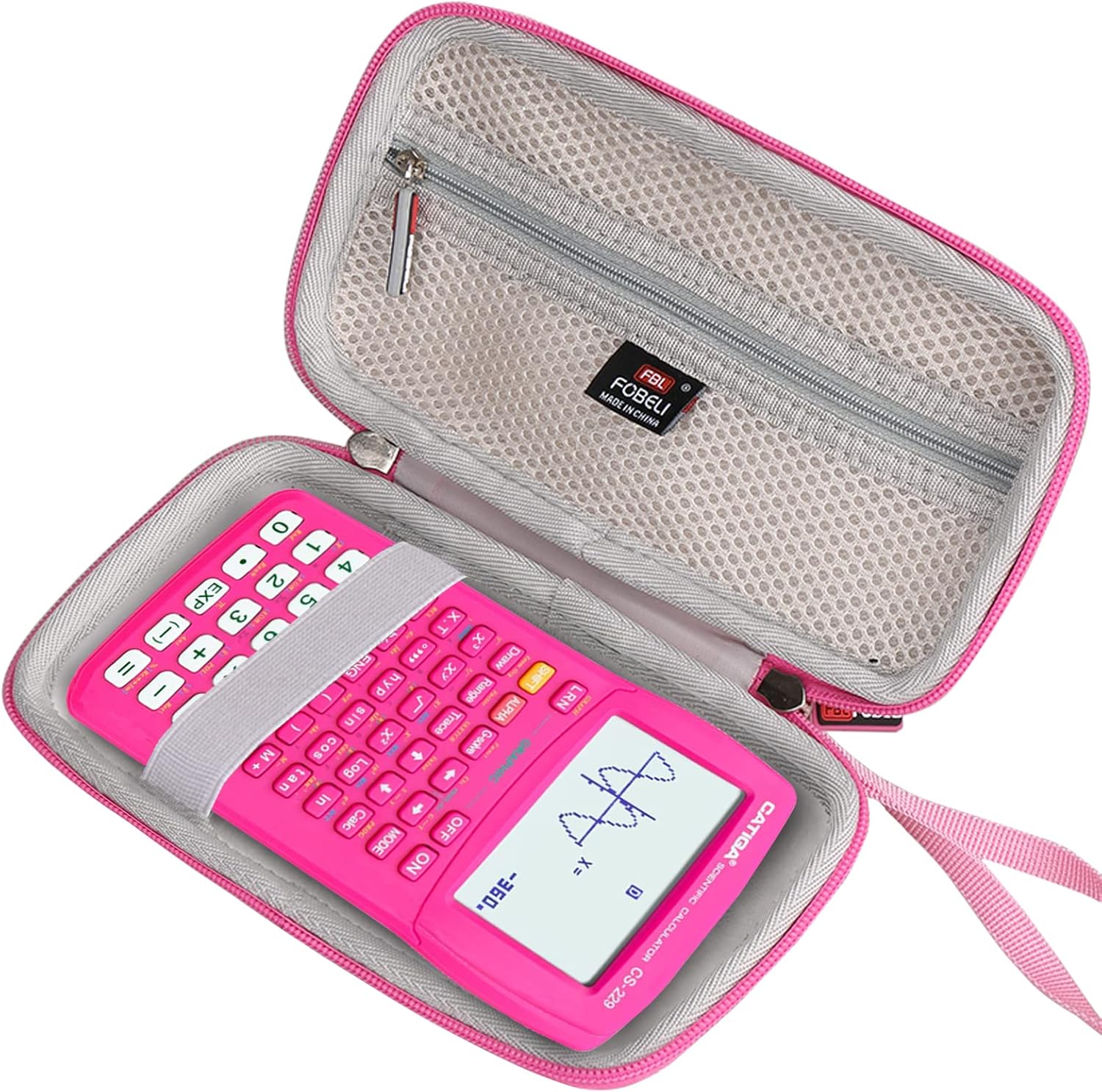 Funda de transporte compatible con calculadora científica CATIGA, impermeable, a prueba de golpes, bolsa de almacenamiento portátil de viaje (solo