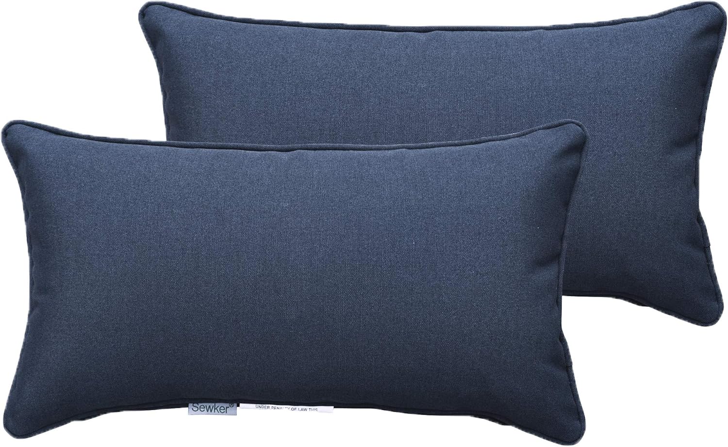 Almohadas lumbares decorativas para interiores y exteriores, resistentes al agua, 18 x 10 pulgadas, juego de 2 para muebles de patio, almohadas