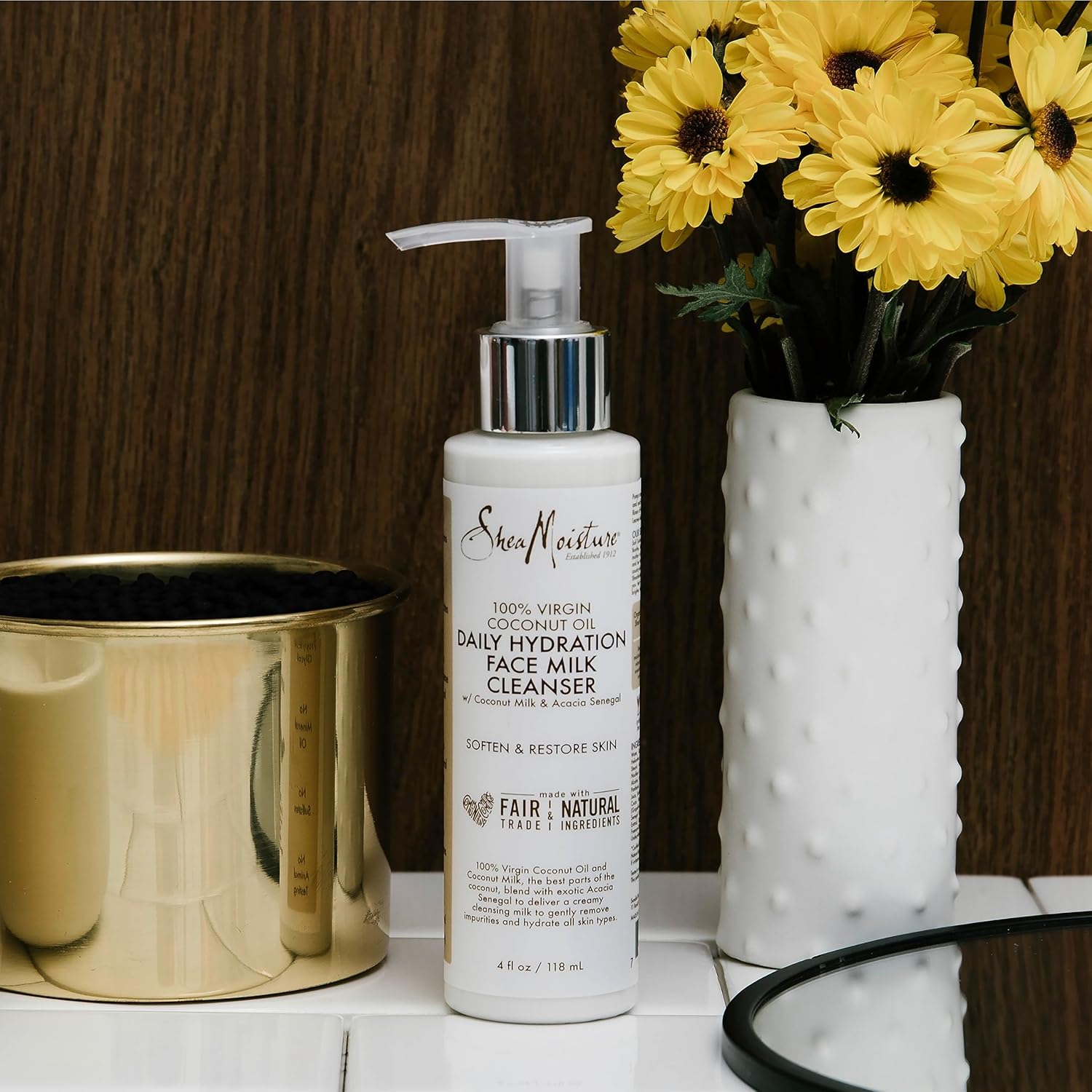 SheaMoisture Limpiador de leche facial de hidratación diaria