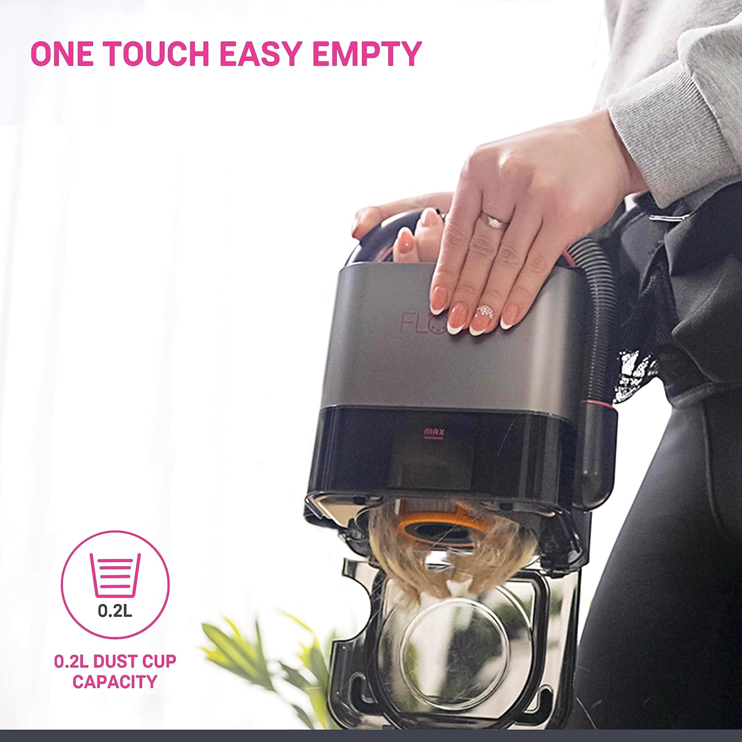 FLOOF Hand Vacuum Cordless Retractable, 17000 Pa Pet Hair Vacuum with 2-Speed, Compact and Portable Vacuum for Car, Cube Vac, 20V Powershare Freedom
