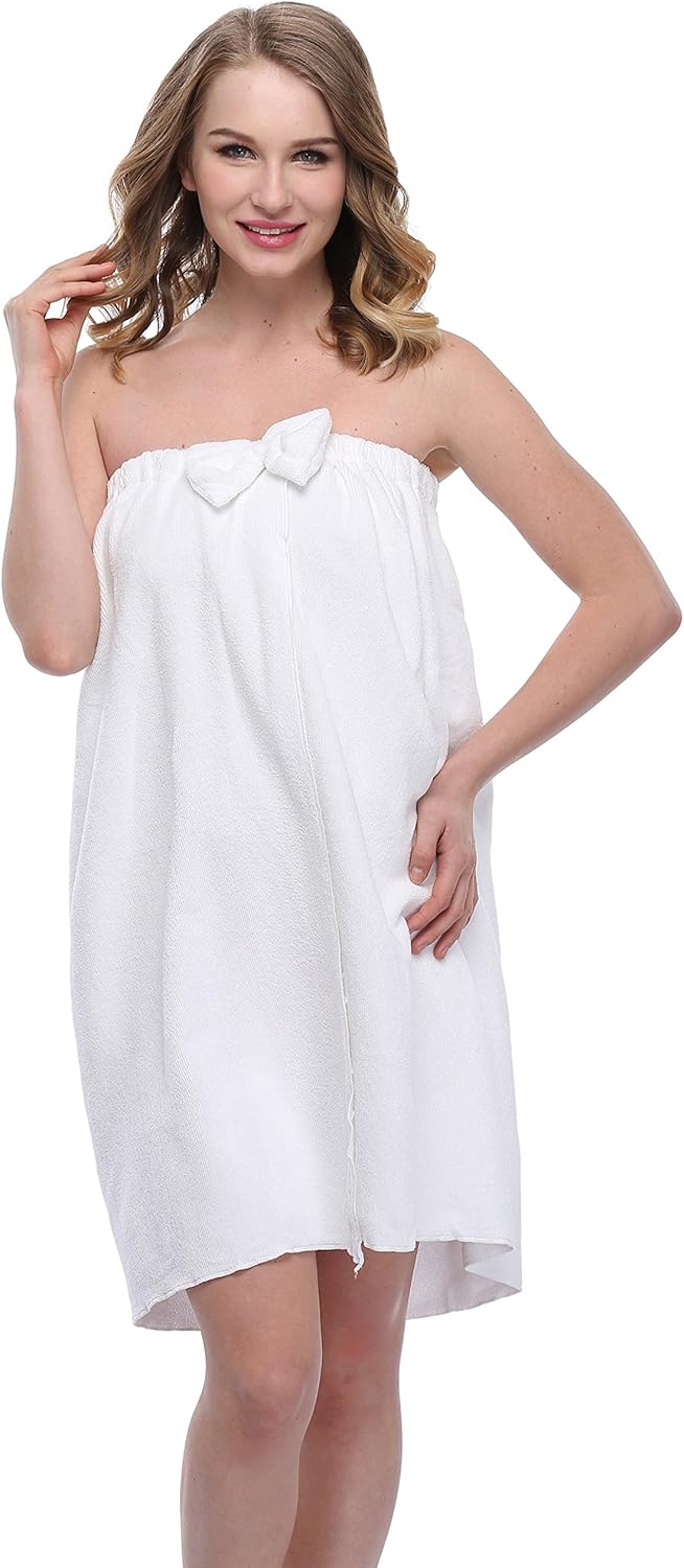 Toalla de baño para mujer, bata de baño, ducha, spa, toallas para el cuerpo, toalla de baño ligera con cierre ajustable