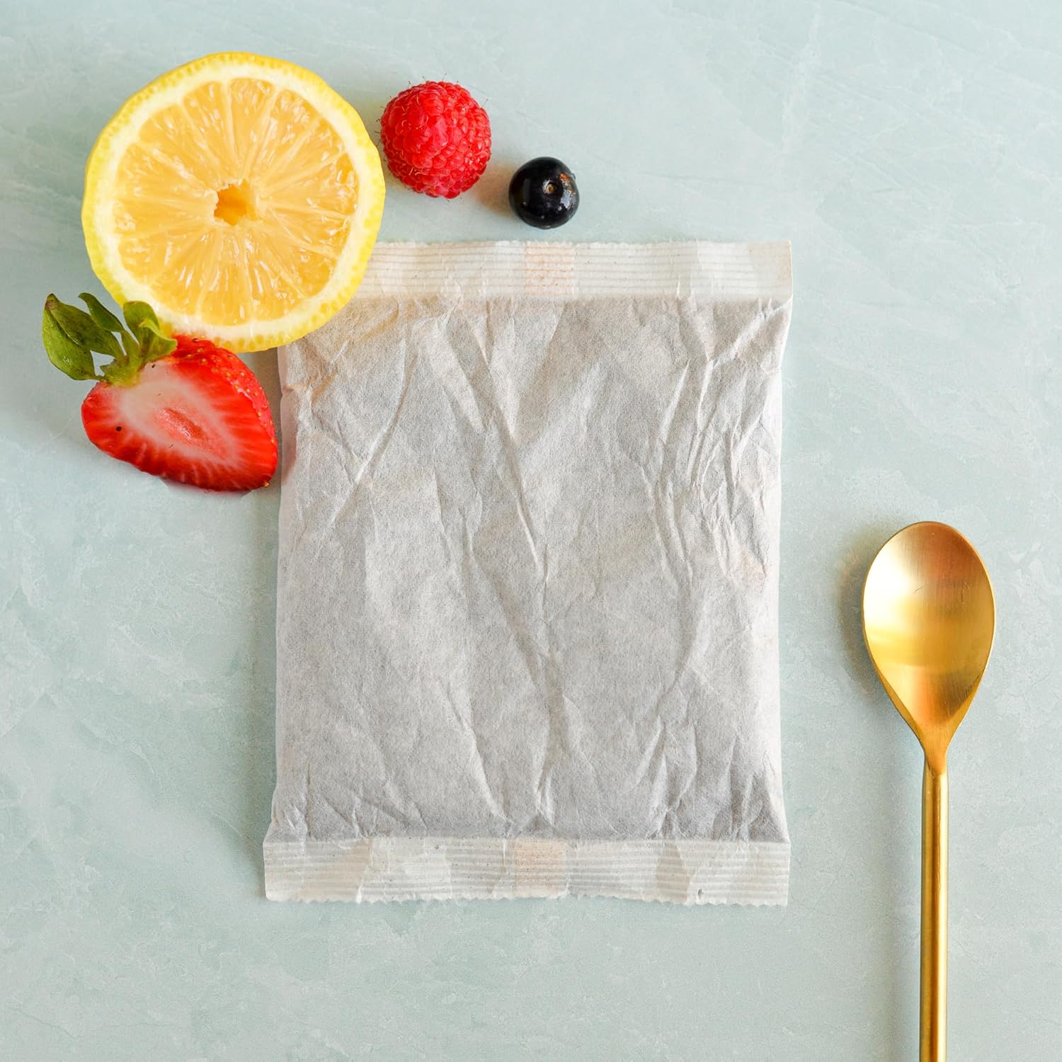 Teatulia Bolsas de té helado verde mandarina orgánica (24 bolsas de té jumbo  prepara 1.5 galones)  100% compostables  Paquetes de filtro de té