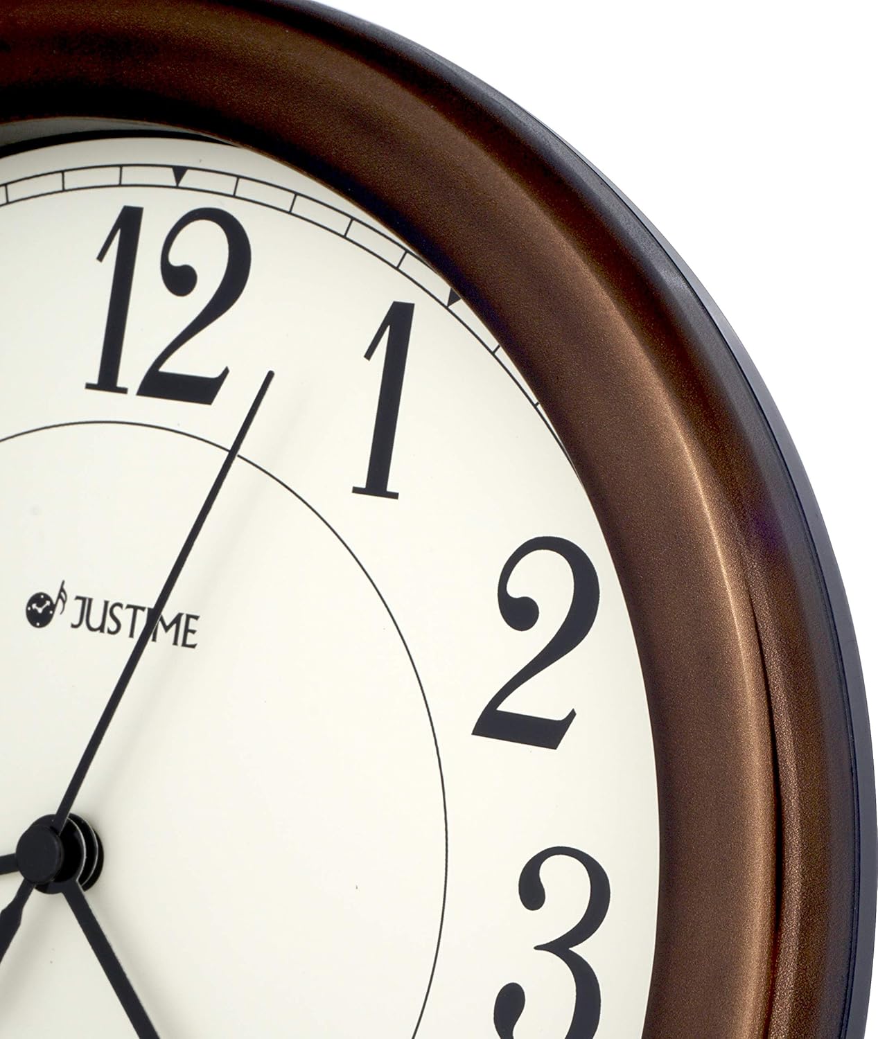 Reloj de pared decorativo de plástico beige de 8.5 pulgadas, fácil de leer, resistente al agua, especial para espacios pequeños, oficina, barcos, RV
