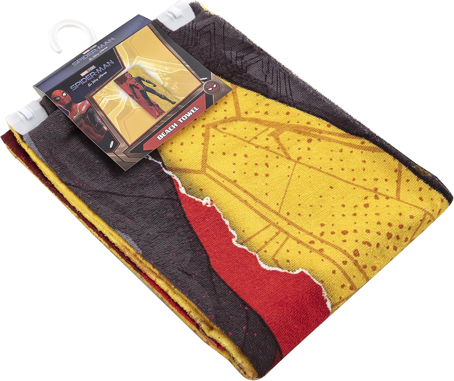 Northwest Toalla de playa Spider-Man, 30 x 60 pulgadas, rojo dorado Rip