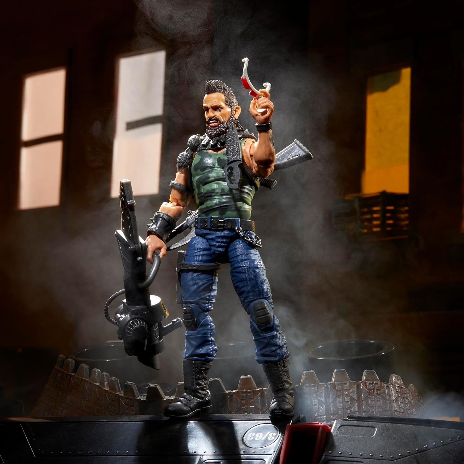G.I. Joe Classified Series Dreadnok Ripper, figura de acción coleccionable, 102, figuras de acción de 6 pulgadas para niños y niñas, con 6 piezas de