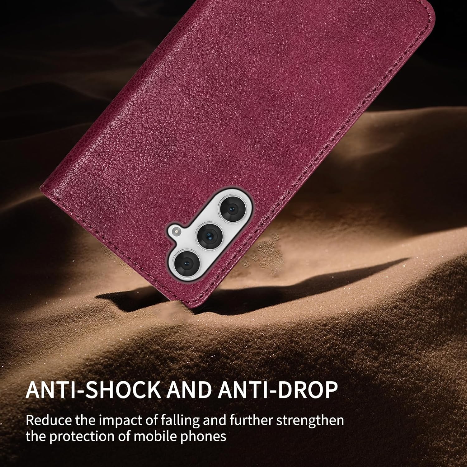Funda tipo cartera para Samsung Galaxy A54 con bloqueo RFID, soporte de ranura para tarjetas, funda protectora de cuero para Samsung Galaxy A54 (6.4