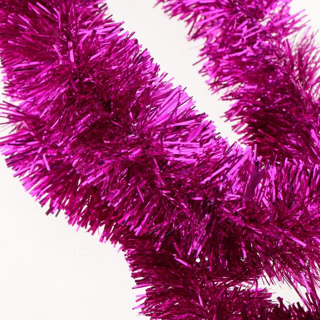Guirnalda de oropel de Navidad brillante decoración colgante para decoraciones de árbol de Navidad, suministros de fiesta de cumpleaños de boda,