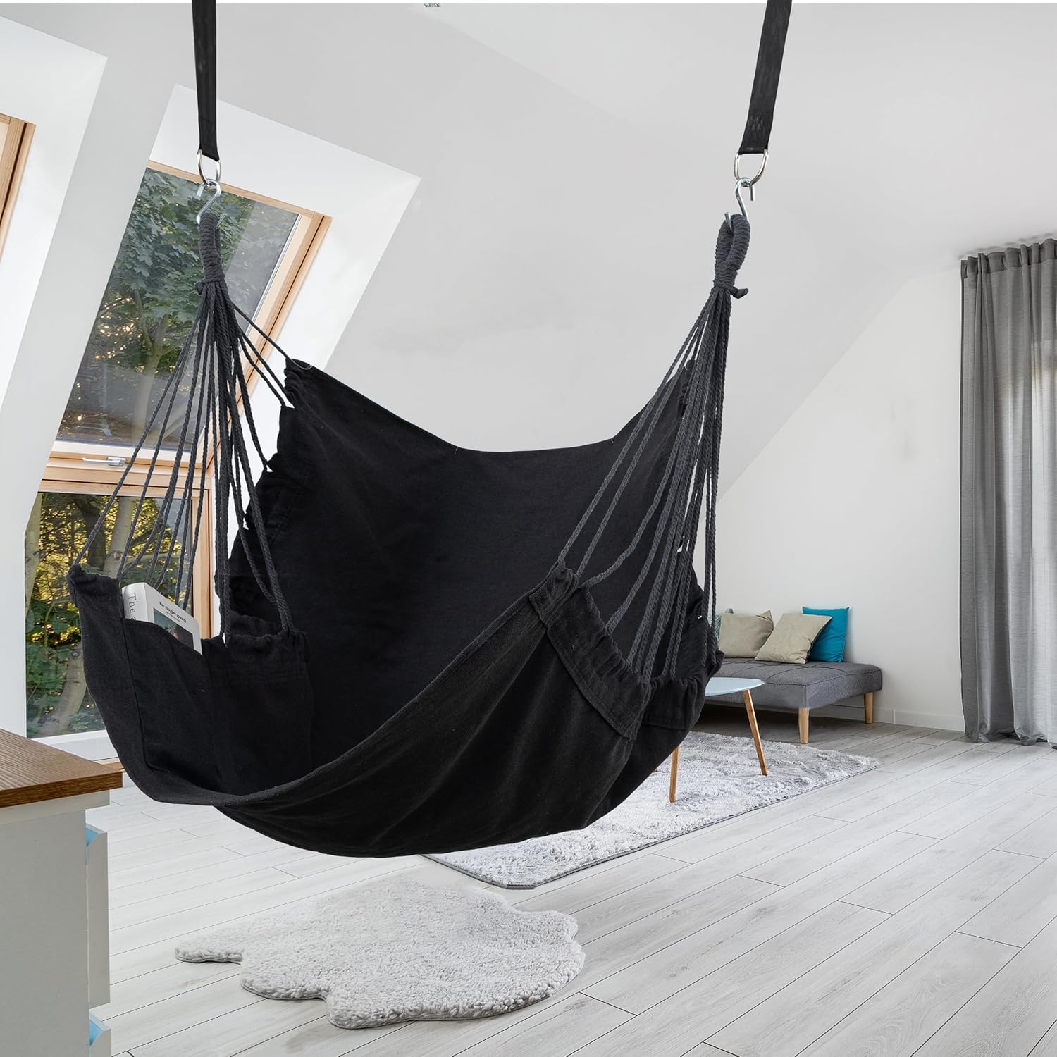 Jelofly Silla hamaca (sin barra) (gris oscuro(L))