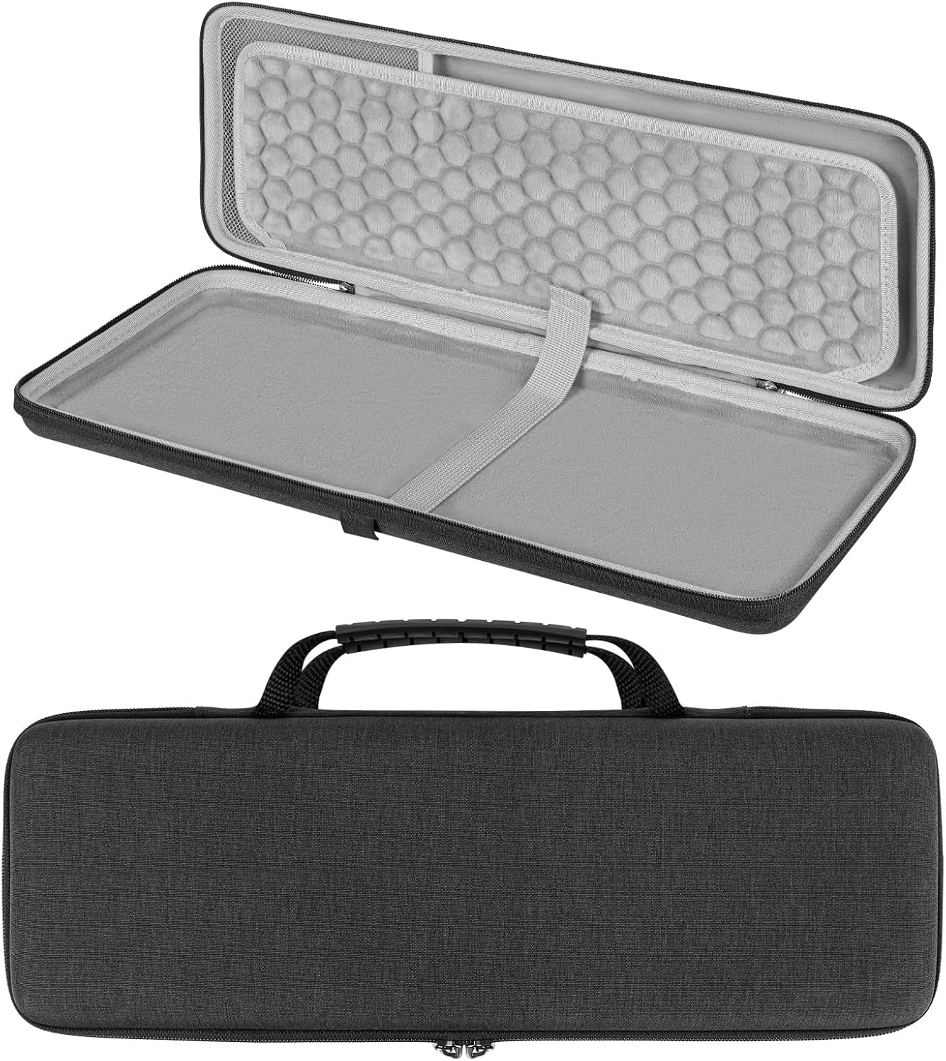 Geekria Funda de teclado de tamaño completo, funda rígida de transporte de viaje para teclado mecánico de computadora de 104 teclas, compatible con