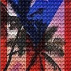 DVWIVGY Kits de pintura de diamantes tropicales con diseño de bandera de Puerto Rico, arte de diamantes para adultos y niños, kits de pintura de DVWIVGY Kits de pintura de diamantes tropicales con diseño de bandera de Puerto Rico, arte de diamantes para adultos y niños, kits de pintura de