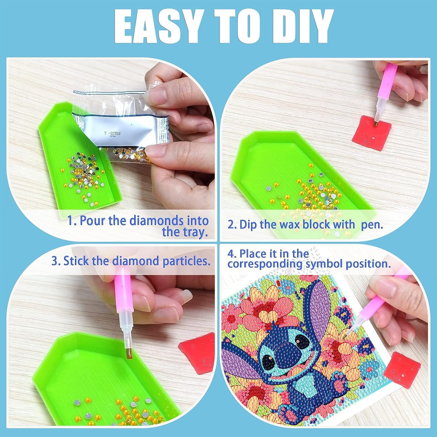 ICECHEN Kit de pintura de diamante 5D para niños con marco de madera, arte y manualidades para niños de 6 a 8 a 10 a 12 años, kit de pintura por