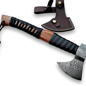 Bonito hacha vikinga de acero de Damasco hecha a mano, hacha, hacha para acampar y senderismo, regalo de cumpleaños, regalo personalizado, hacha con Bonito hacha vikinga de acero de Damasco hecha a mano, hacha, hacha para acampar y senderismo, regalo de cumpleaños, regalo personalizado, hacha con