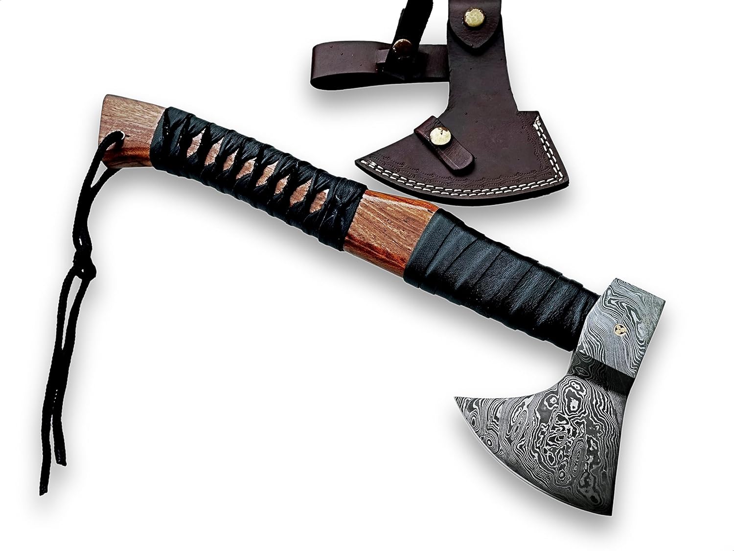 Bonito hacha vikinga de acero de Damasco hecha a mano, hacha, hacha para acampar y senderismo, regalo de cumpleaños, regalo personalizado, hacha con