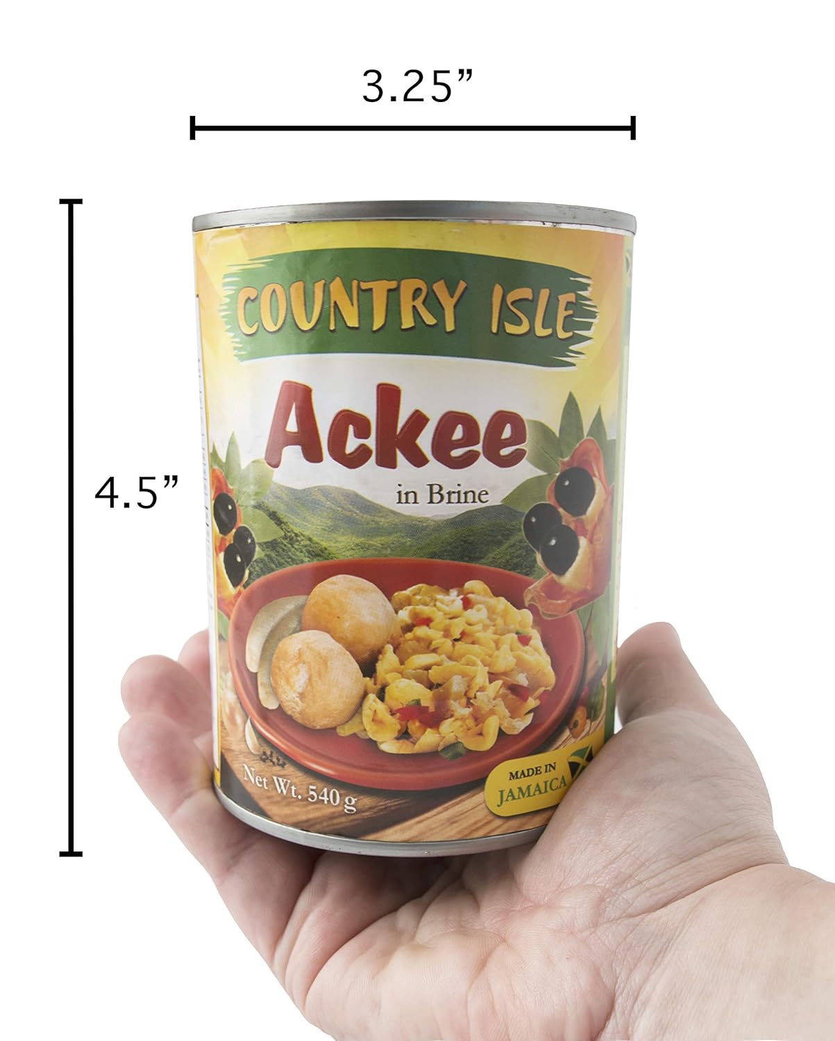 Country Isle Ackee jamaicano en lata (paquete de 6), perfecto con pescado salado y fruta del pan, árbol fresco