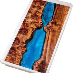 KONBANZE Moldes de resina epoxi, moldes reutilizables para mesa de río, moldes para resina, suministros de resina para uso de bricolaje, molde de KONBANZE Moldes de resina epoxi, moldes reutilizables para mesa de río, moldes para resina, suministros de resina para uso de bricolaje, molde de