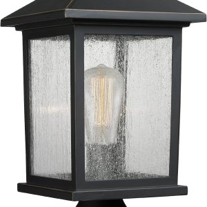Z-Lite 531PHMR-ORB 1 luz de montaje de poste, bronce aceitado Z-Lite 531PHMR-ORB 1 luz de montaje de poste, bronce aceitado