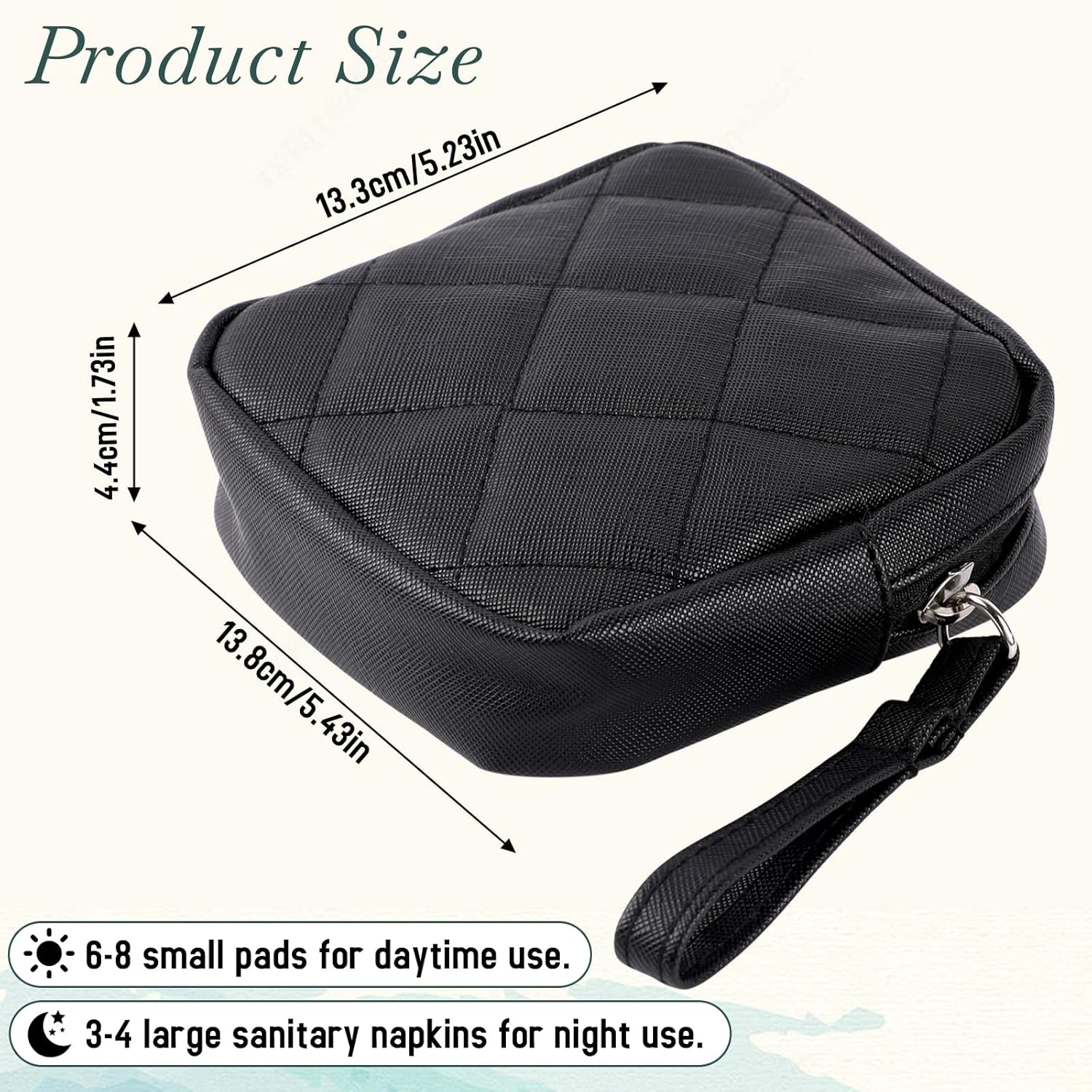Bolsa de almacenamiento de servilletas sanitarias, bolsa de período, bolsa de período, almohadilla menstrual femenina, organizador de tampones,