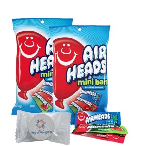 Airheads Mini barras de caramelo Sabores surtidos, caramelo de fruta masticable Envueltas individualmente (2 bolsas cada 3.62 onzas) Joy Bringers Airheads Mini barras de caramelo Sabores surtidos, caramelo de fruta masticable Envueltas individualmente (2 bolsas cada 3.62 onzas) Joy Bringers