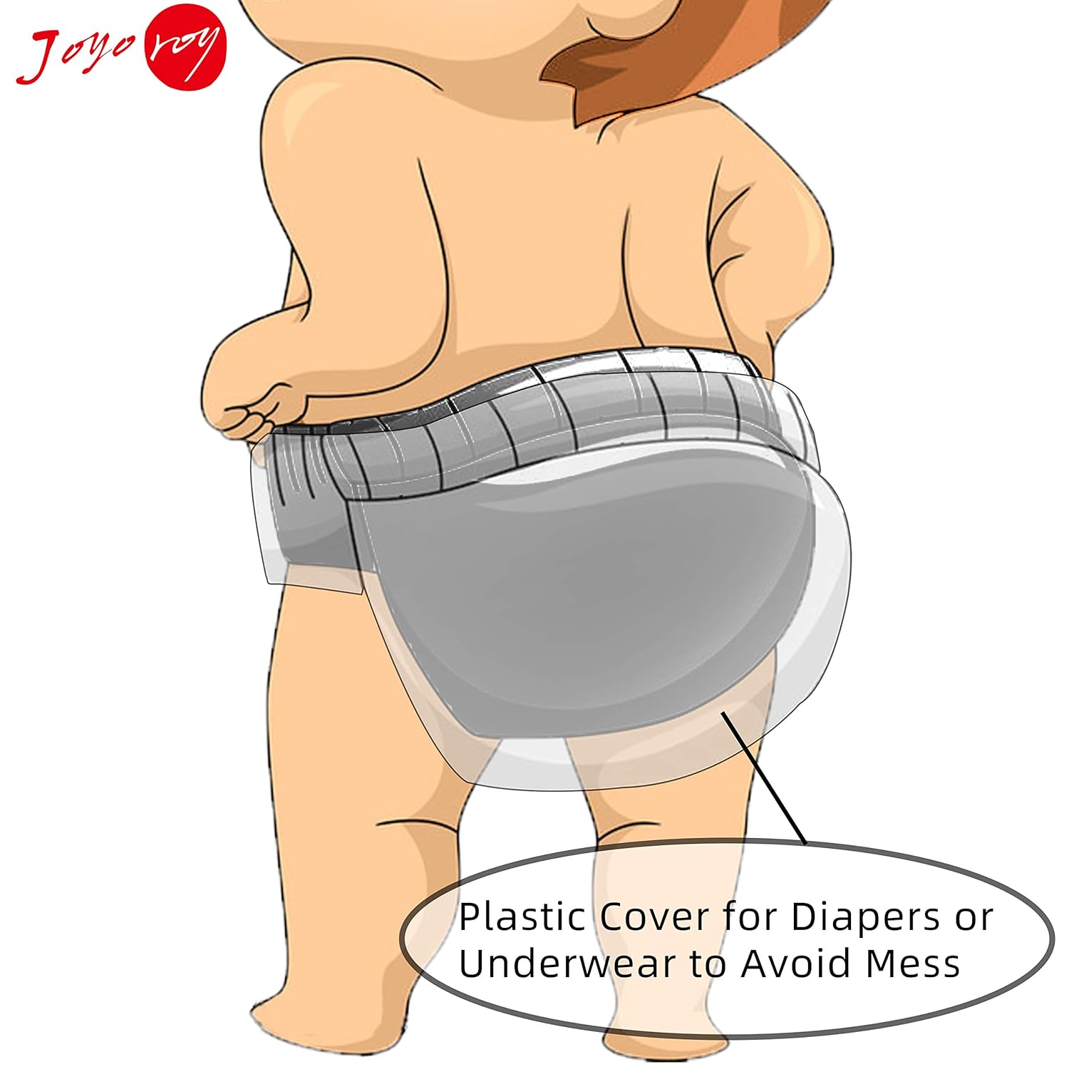 Fundas de pañales de natación para niños pequeños, fundas de ropa interior de plástico para ir al baño, pantalones de goma para niños pequeños,