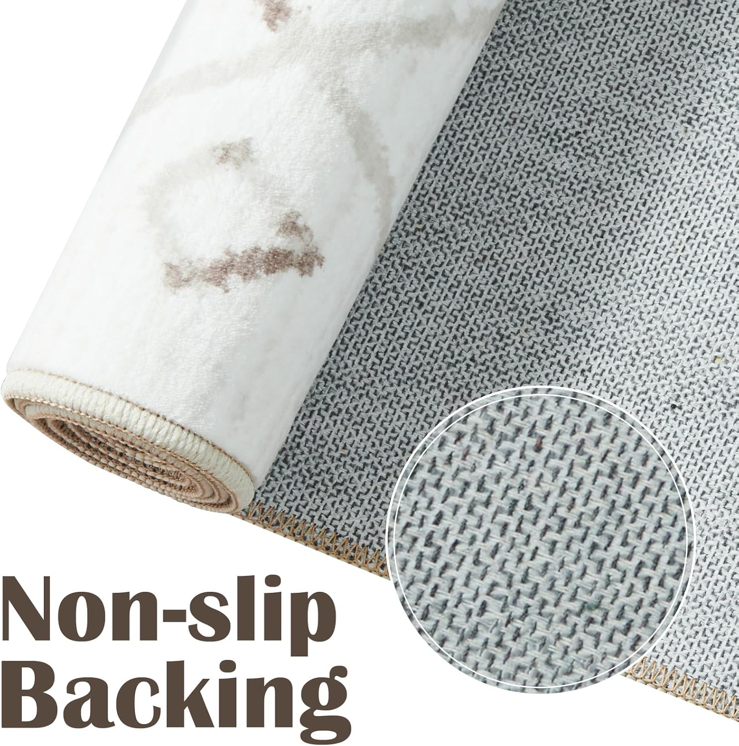jinchan Alfombra marroquí de 2 x 5 pies, moderna, lavable, geométrica, antideslizante, suave, delgada, para dormitorio, baño, lavandería, sala de
