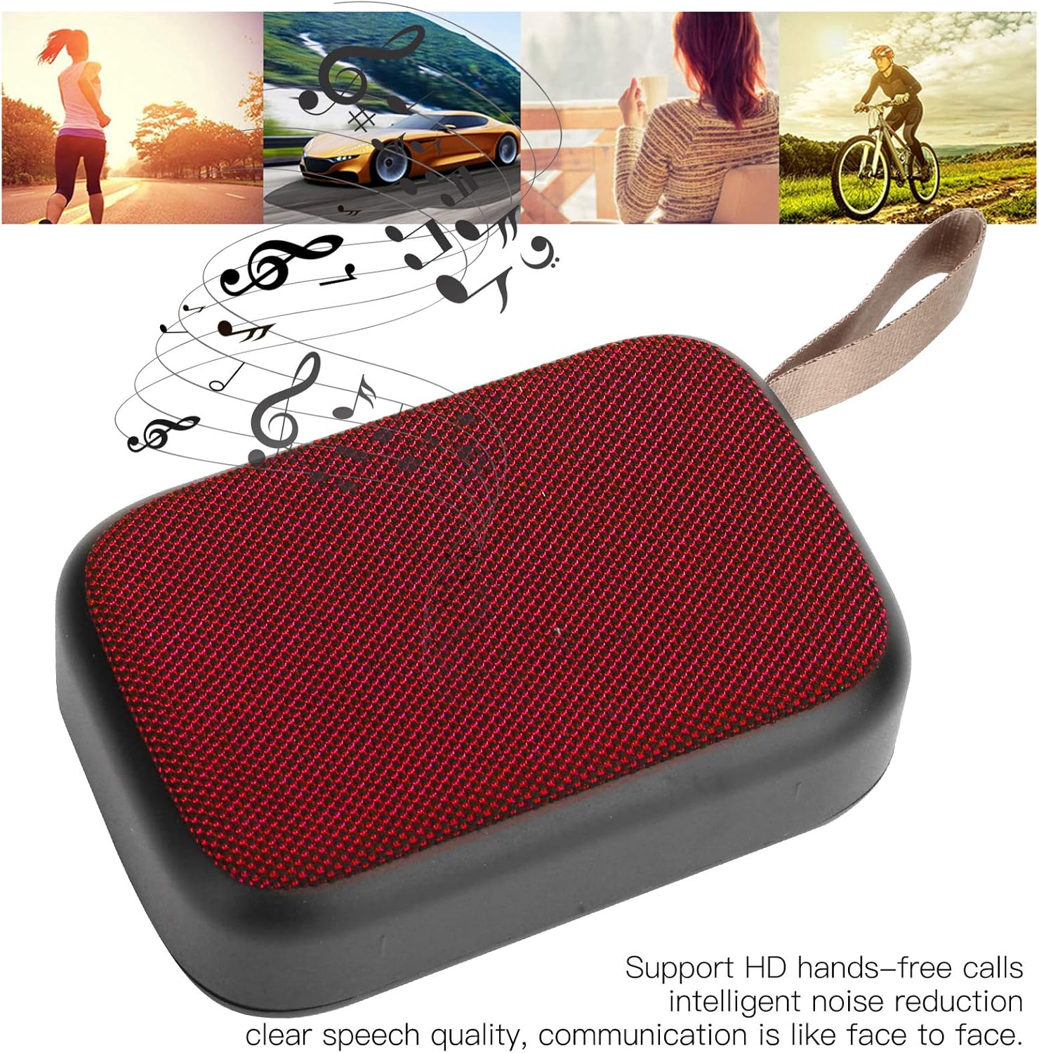 Diyeeni Altavoz Altavoz de sonido Altavoz portátil USB Altavoz portátil (rojo)