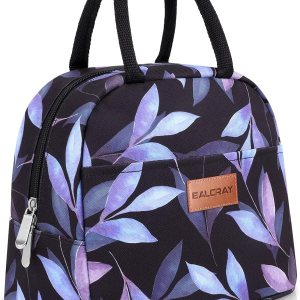 BALORAY – Lonchera para mujeres y hombres, con aislamiento, para adultos, reutilizable, para el trabajo, picnic, escuela o viajes (hojas azules) BALORAY – Lonchera para mujeres y hombres, con aislamiento, para adultos, reutilizable, para el trabajo, picnic, escuela o viajes (hojas azules)