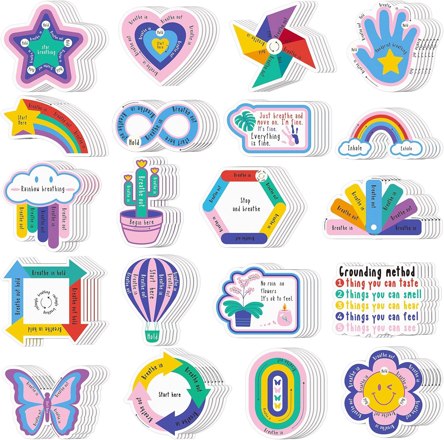 120 tiras sensoriales de ansiedad, tiras texturizadas, para aliviar la ansiedad, emociones, calcomanías de textura, anti estrés, aspereza táctil,