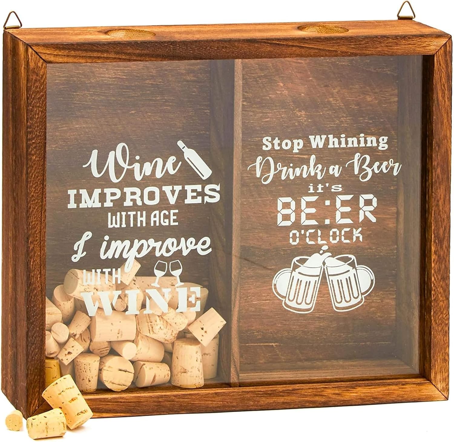 Juvale Soporte para tapón de cerveza y corcho para vino, 13 x 11 x 2.5 pulgadas