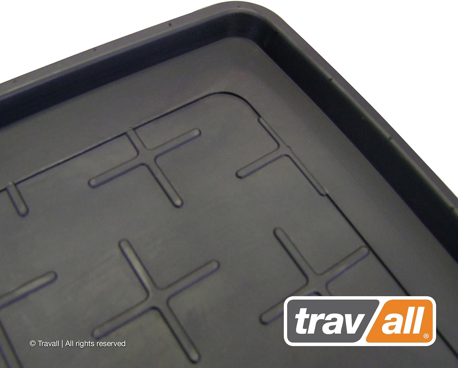 Travall Revestimiento compatible con Land Rover LR3 (2004-2009) y LR4 (2009-2016) TBM1032 – Forro de goma negra para todo tipo de clima para maletero