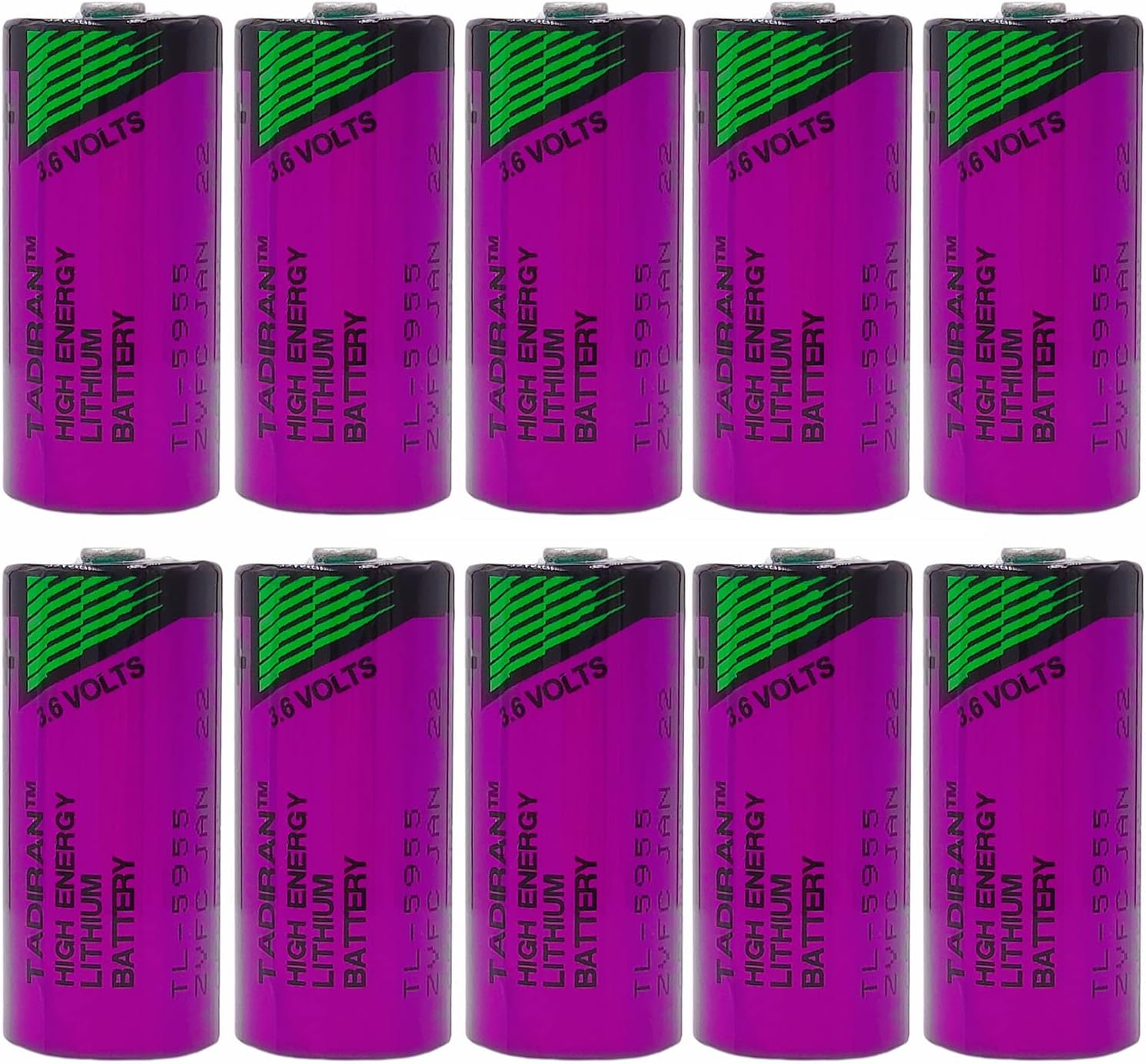 (10 piezas) TL-5955 23AA 3.6V 1650mAh Batería para Tadiran TL5955 3.6V TL-4955, SL-761, TL-2155, TL-5155, SL-361, Xeno XL-055F, ER14335 PLC, batería
