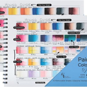 HG Art Concepts Painters – Agenda de colores  9 x 12 pulgadas, 140 libras, libro de muestras de color sin ácidos con 10 páginas para acuarela y HG Art Concepts Painters – Agenda de colores  9 x 12 pulgadas, 140 libras, libro de muestras de color sin ácidos con 10 páginas para acuarela y