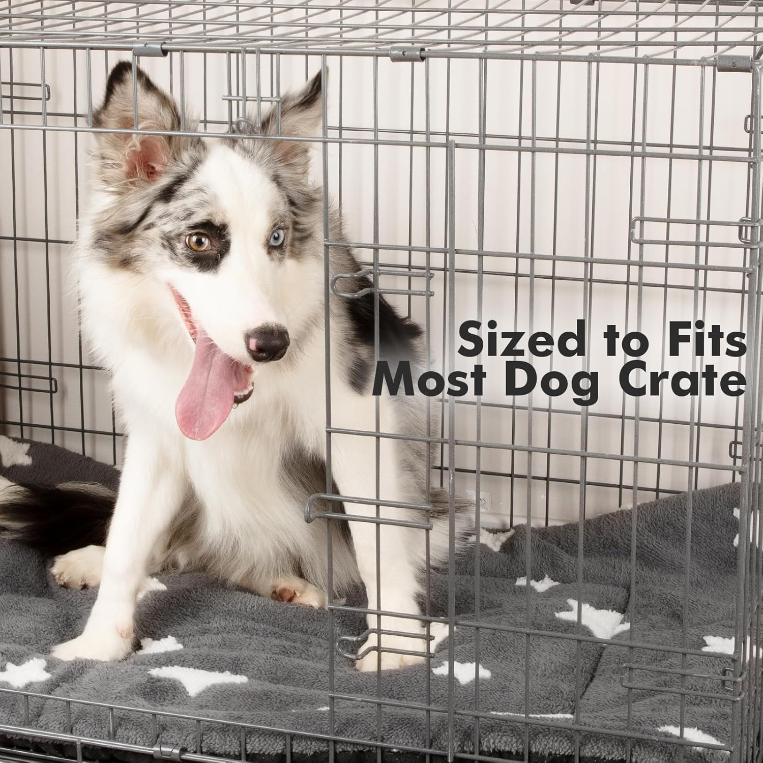 Mora Pets Tapete para jaula de perro para perros medianos y grandes, lavable, para jaula de 36 pulgadas, ultra suave, colchón plano para cachorros,