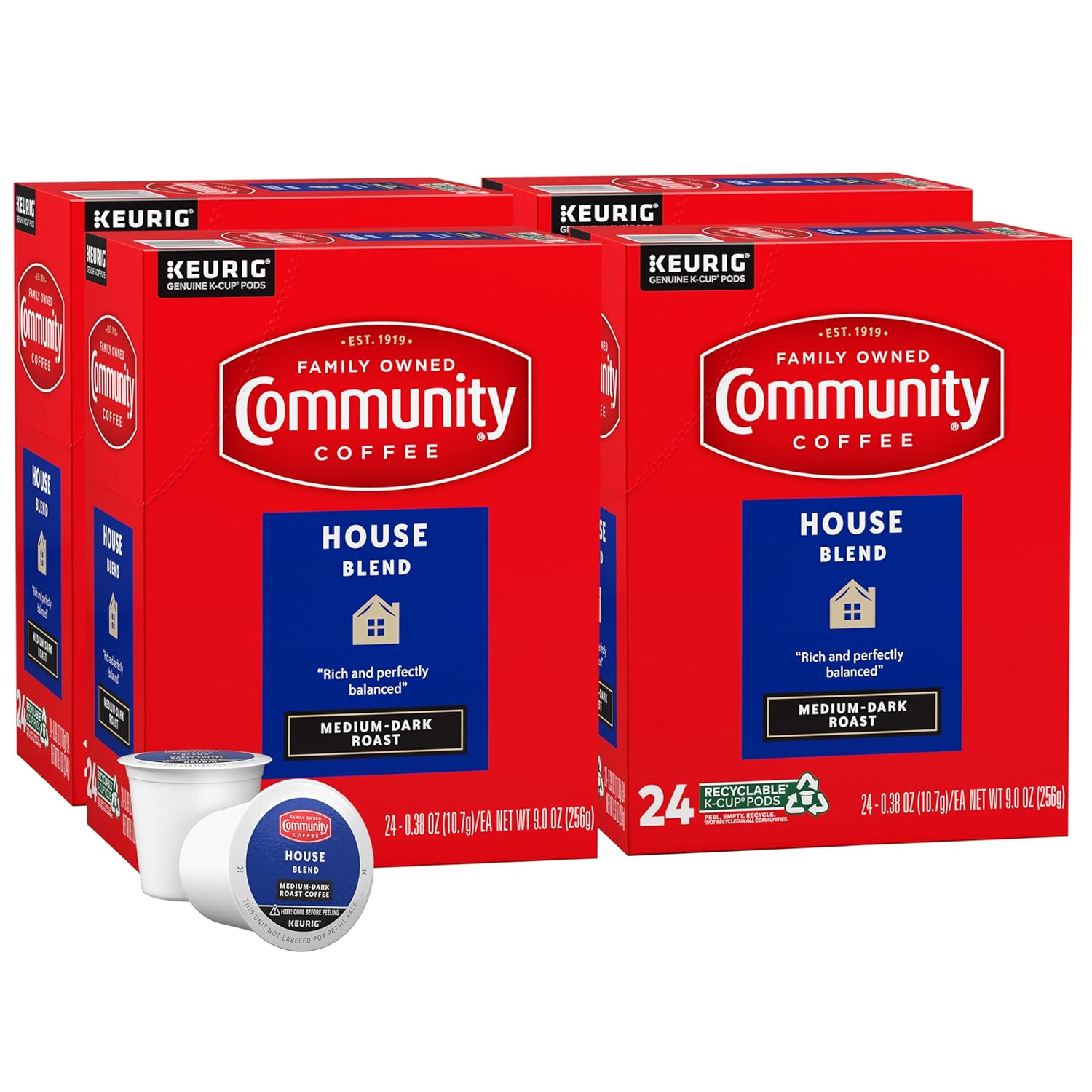 Community Coffee – 24 cápsulas de café 100 % colombiano