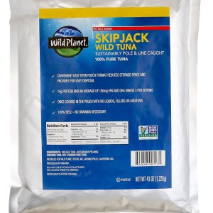 Wild Planet Atún 100% Skipjack, sin sal añadida, bolsa de 43 onzas, 43 onzas Wild Planet Atún 100% Skipjack, sin sal añadida, bolsa de 43 onzas, 43 onzas