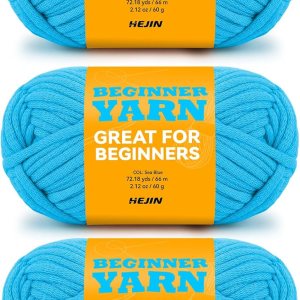Hilo azul marino de 3 x 2.12 oz para tejer y tejer hilo de algodón de 9.8 x 216.5 ft (72 yardas) para principiantes con puntadas fáciles de ver peso Hilo azul marino de 3 x 2.12 oz para tejer y tejer hilo de algodón de 9.8 x 216.5 ft (72 yardas) para principiantes con puntadas fáciles de ver peso
