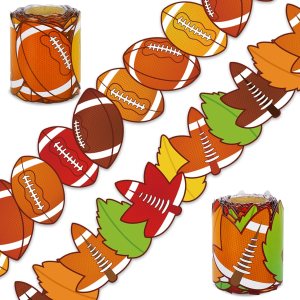 Whaline Tablero de anuncios de fútbol de otoño de 65.6 pies, hojas de arce, borde troquelado para escuela, aula, oficina, pizarra, 2 rollos Whaline Tablero de anuncios de fútbol de otoño de 65.6 pies, hojas de arce, borde troquelado para escuela, aula, oficina, pizarra, 2 rollos