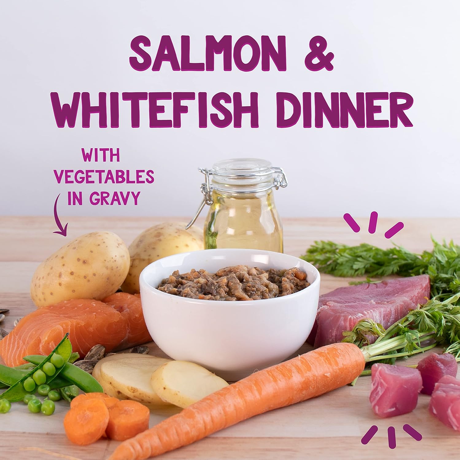 American Distribution & MFG 71523Harbor cosecha SalmónWhitefish Cat Food, 5.5-oz.Cantidad 24