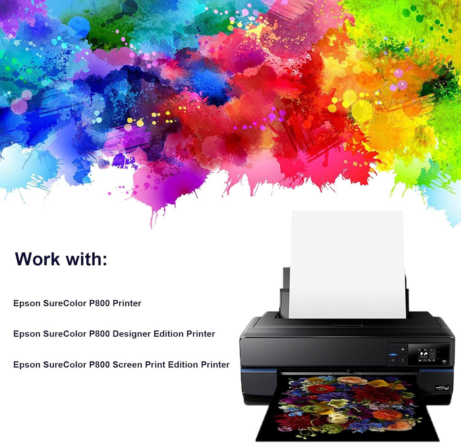 T850 Cartucho de tinta remanufacturado T8501 Cartucho de tinta negro fotográfico de repuesto para impresora EPS0N Surecolor P800 (1 paquete, negro