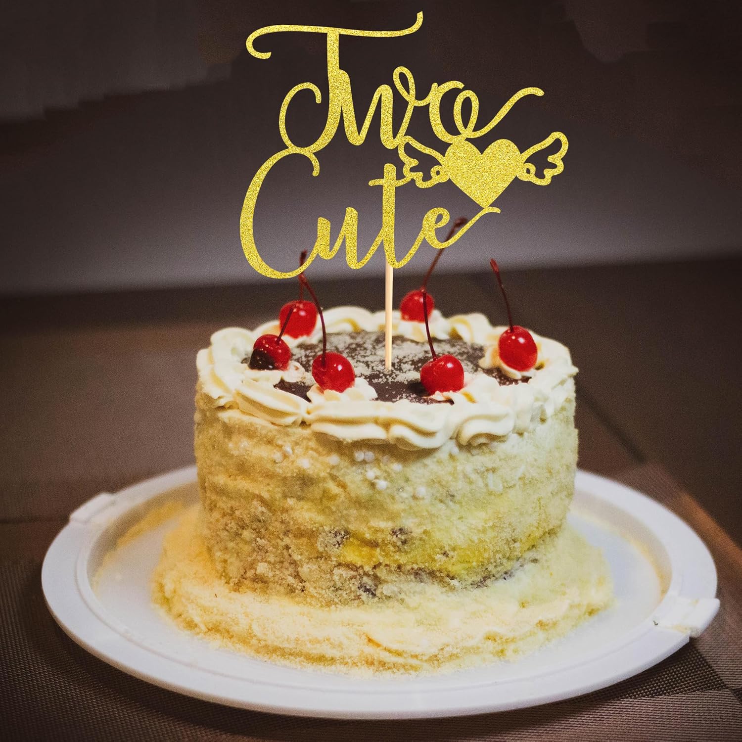 Dos bonitas decoraciones para tartas para bebé niña y niño  Selección de pastel de segundo cumpleaños  Suministros de decoración de fiesta de feliz