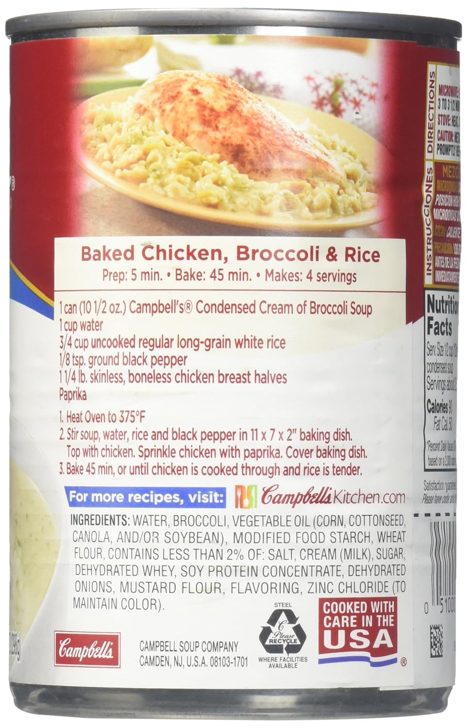 Campbell’s Crema De Brócoli – 10.75 oz