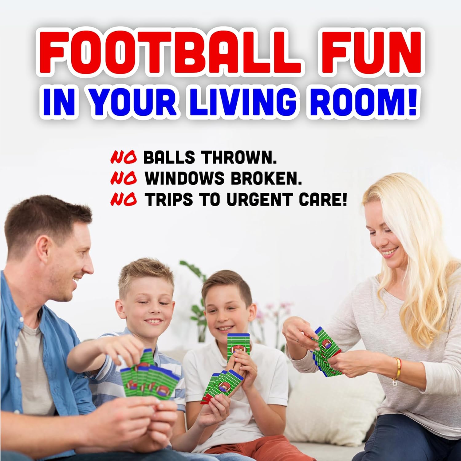Fourth Down – Nuevo! La emoción del fútbol en un juego de cartas! Como aparece en la revista New York, perfecto para regalos, Super Bowl, fiestas y