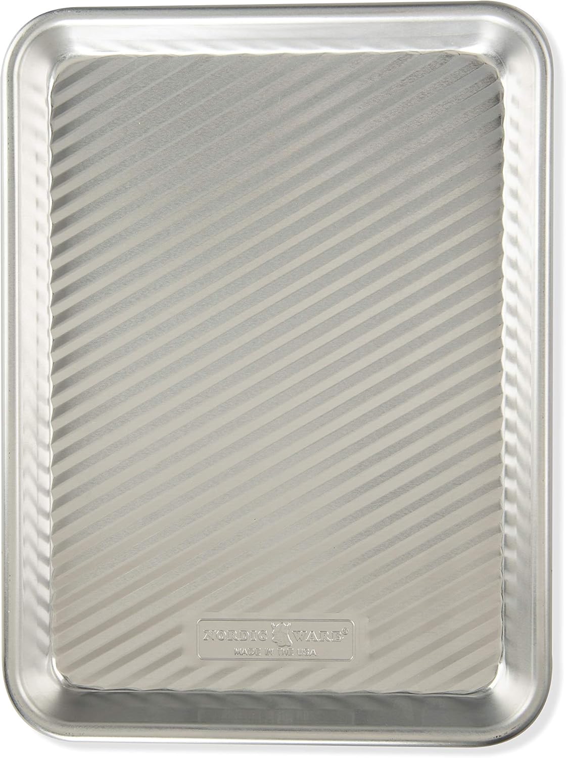 Nordic Ware Bandeja 3 en 1 para parrilla y servir, 11.35 x 8, plata