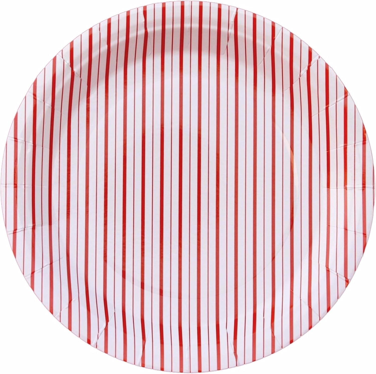 Platos de papel grandes de rayas rojas (juego de 8)  Vajilla roja  Platos de rayas rojas y blancas  Platos de papel de fiesta pirata de superhéroes