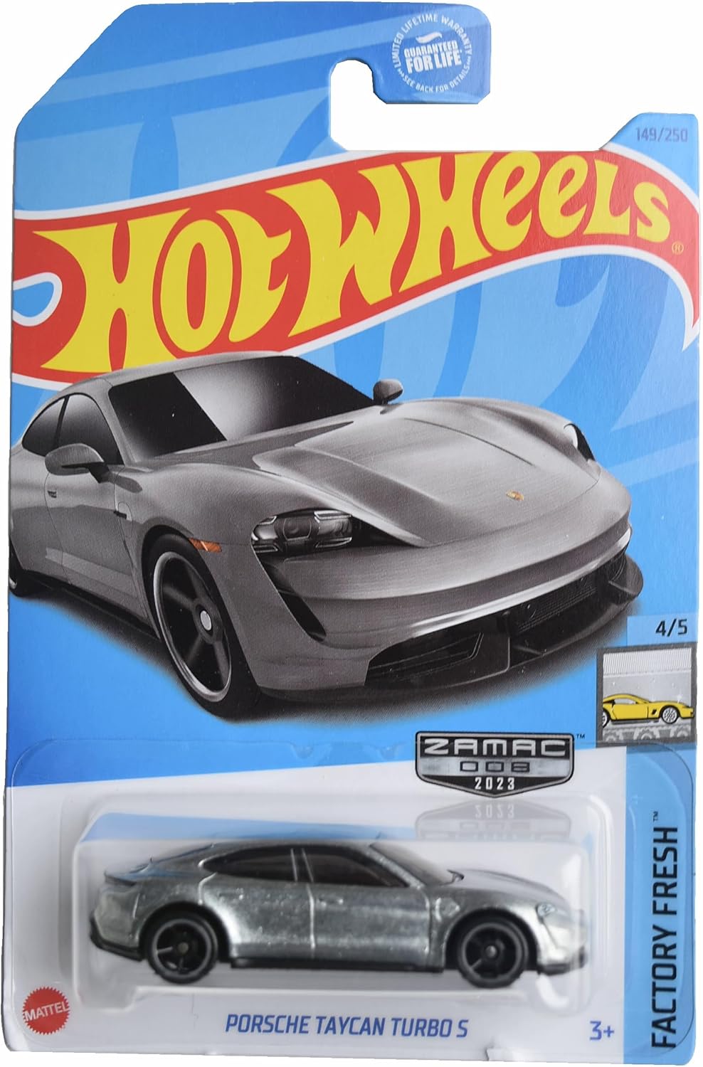 Hot Wheels Zamac Porsche Taycan Turbo S, Factory Fresh 45