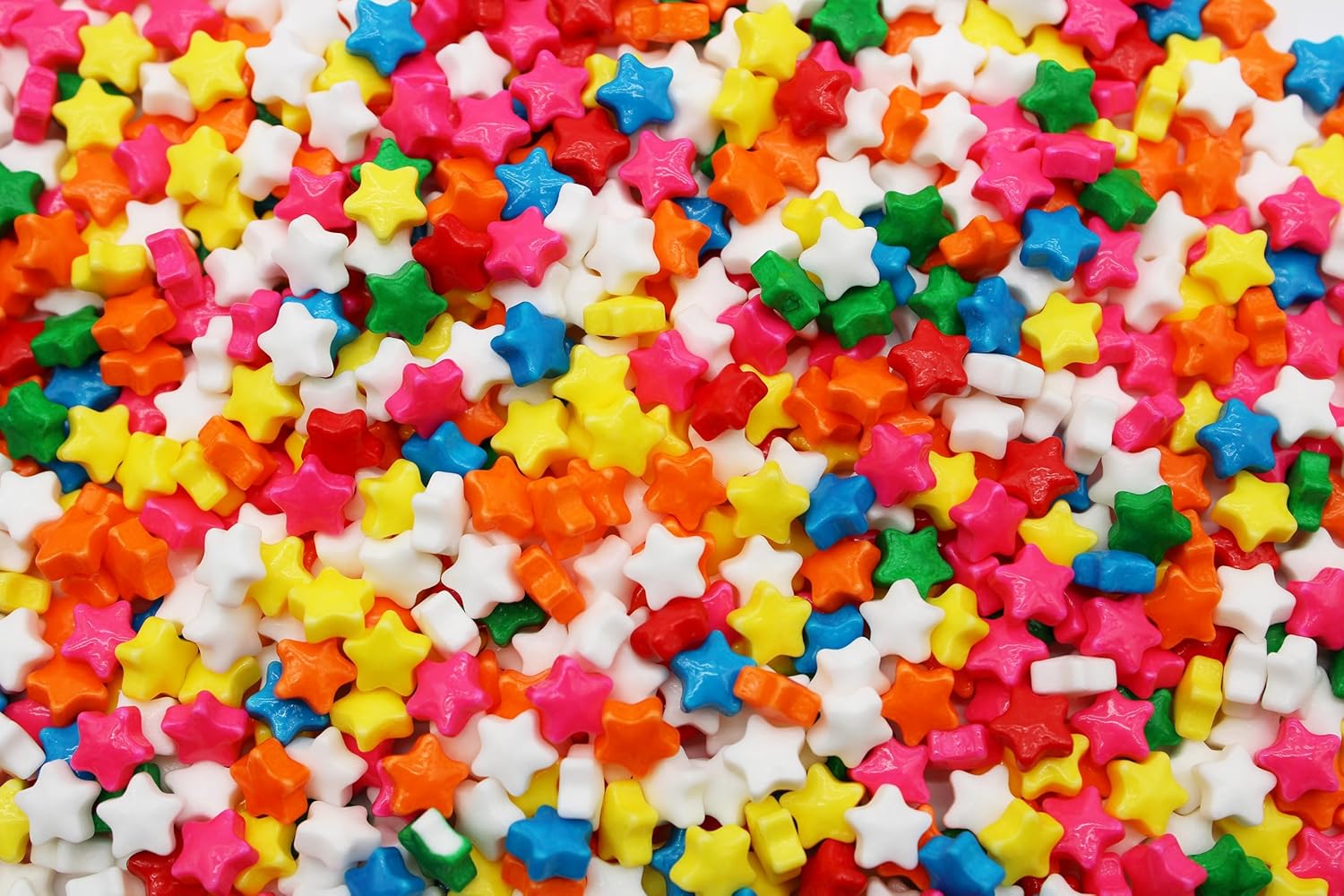 Mini surtido de estrellas de caramelo macizo arcoíris de 1 libra, caramelo en forma de estrella para cobertura de helado o buffets de caramelos,