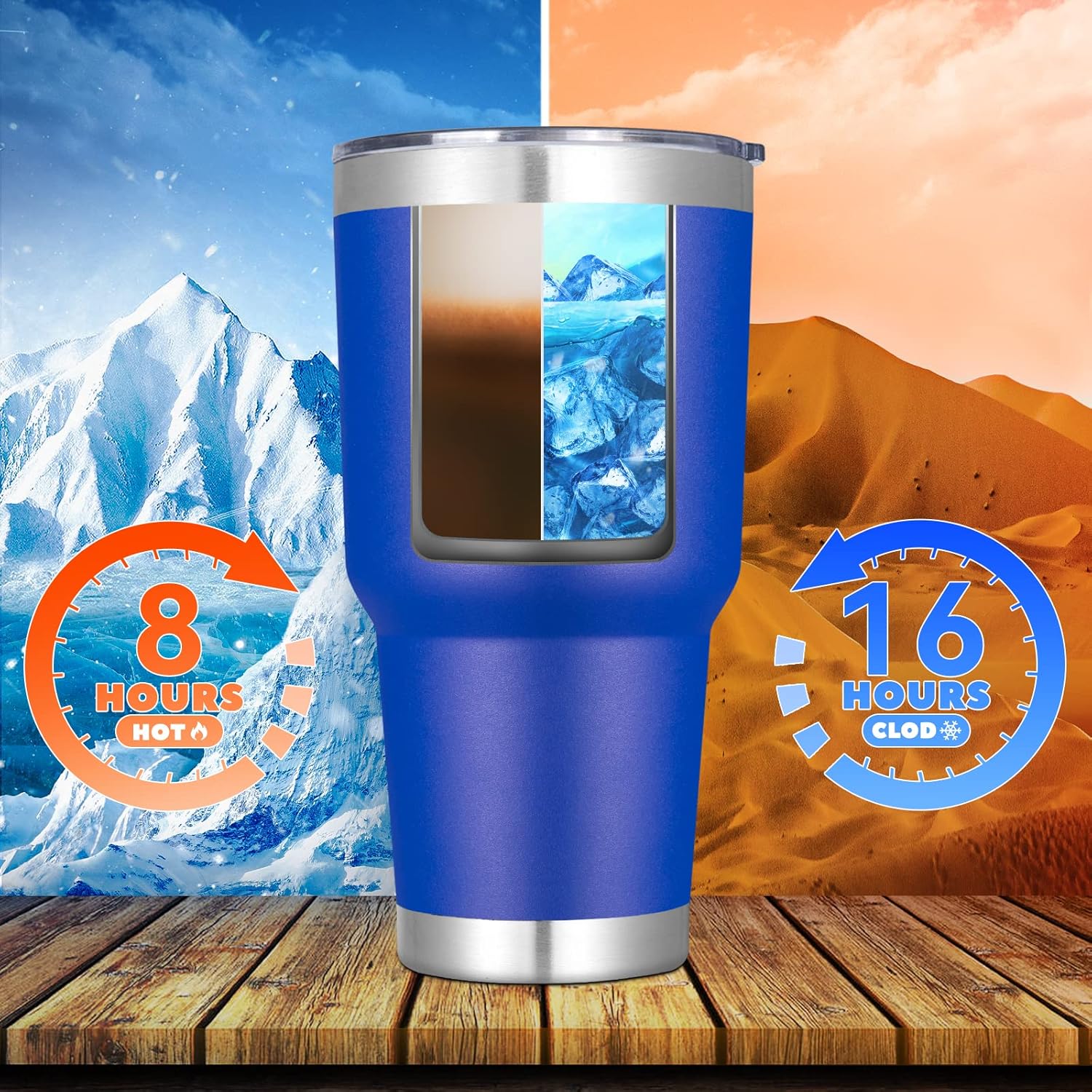 DOMICARE Vaso de 30 oz con tapa y pajita, vasos de acero inoxidable a granel, aislado al vacío de doble pared, taza para café de viaje, vaso