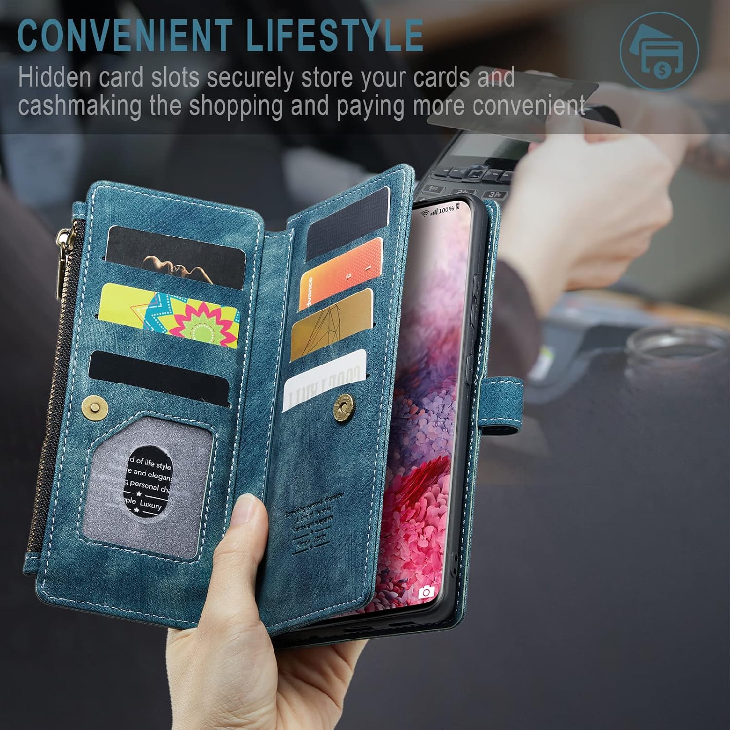 Asuwish Funda de teléfono para Samsung Galaxy S20 Glaxay S 20 5G UW 6.2 pulgadas Funda tipo cartera y protector de pantalla de vidrio templado,